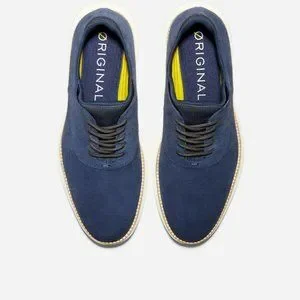Cole Haan Men\'s OriginalGrand Ultra Blue Suede Oxford Casual Shoes 11.5M NIB Cole Haan Suede Blue Dress Shoes for Men for sale | eBay main image 4